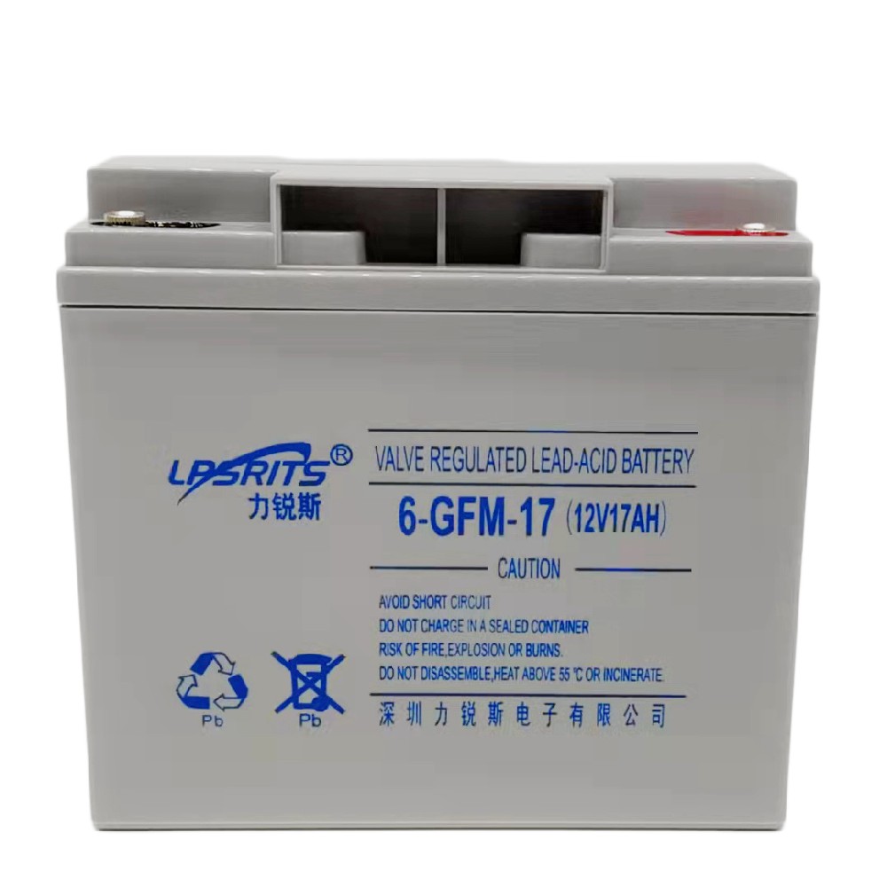 6-GFM-17Ah 12V17Ah阀控式铅酸蓄电池 侧面接口细节 力锐斯
