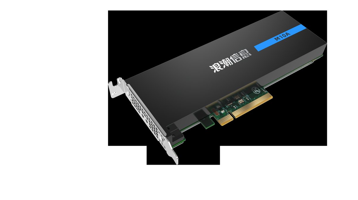 浪潮信息M10A 视频AI加速卡 VPU板卡正面外观 - 华南腾飞