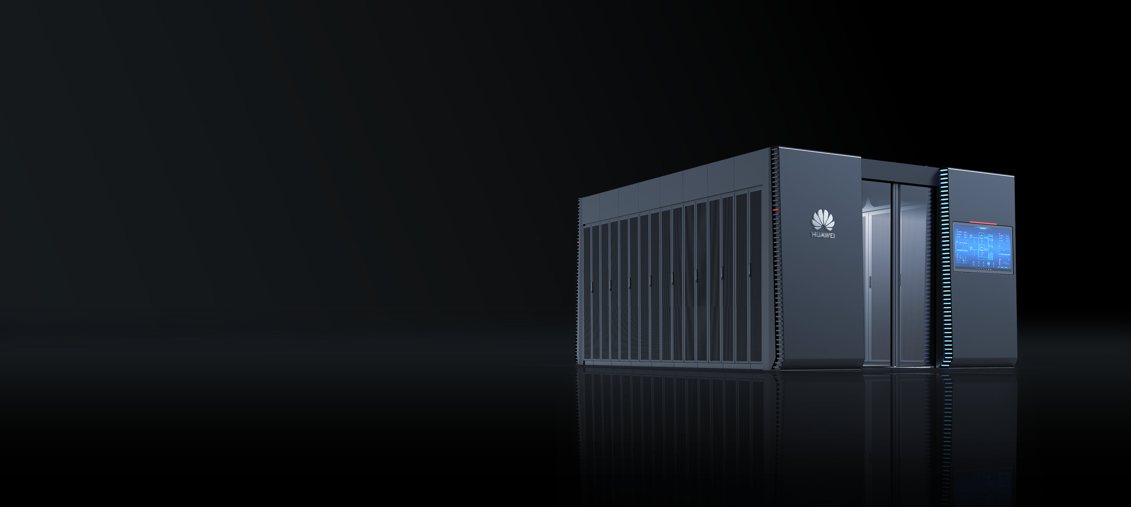 微模块 FusionModule2000 智能数据中心系统 正面展示 - 华南腾飞