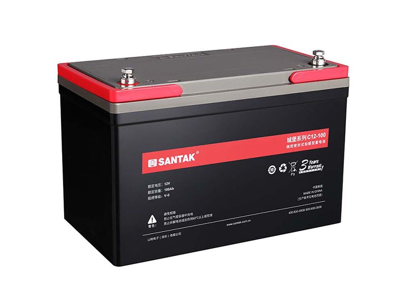 铅酸蓄电池 山特城堡C12-100 12V100Ah UPS备用电源 - 华南腾飞