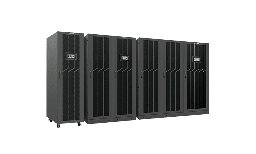 模块化ups电源 YMK3300系列 300-1200kVA 机柜正面展示 - 华南腾飞